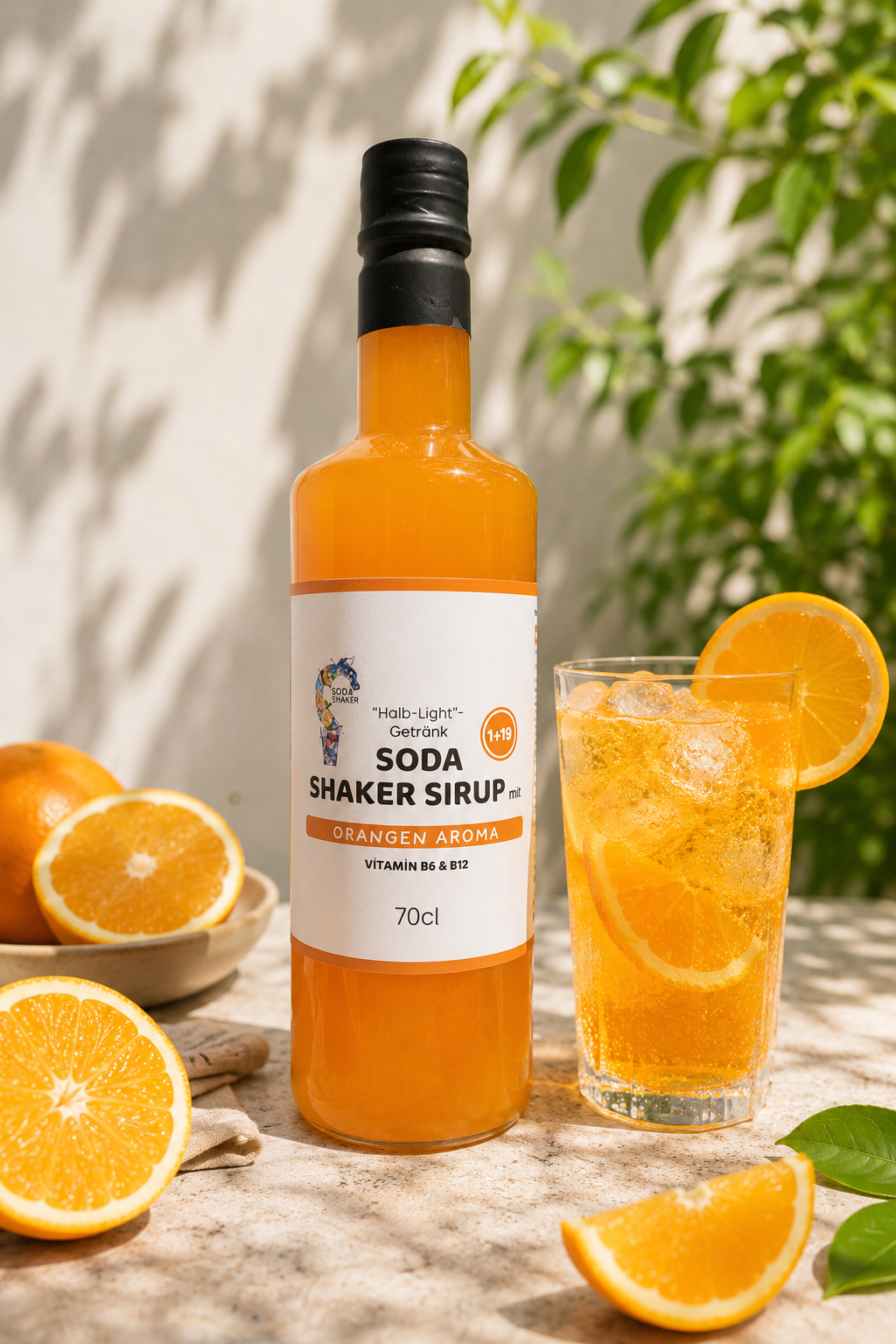 Orangen Sirup in 0,7 Liter Flasche