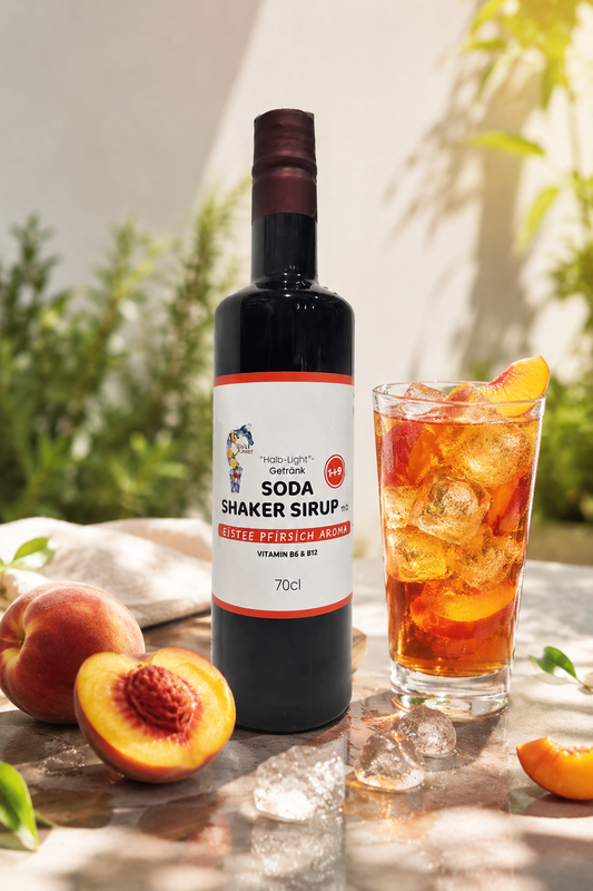 Eistee Pfirsich Sirup in Flasche 0,7 Liter