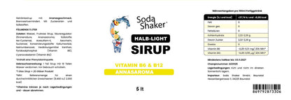 Ananas Sirup in Flasche 0,7 Liter